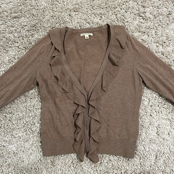 Banana Republic Sweaters - Banana Republic Soft Wool Ruffle Cardigan